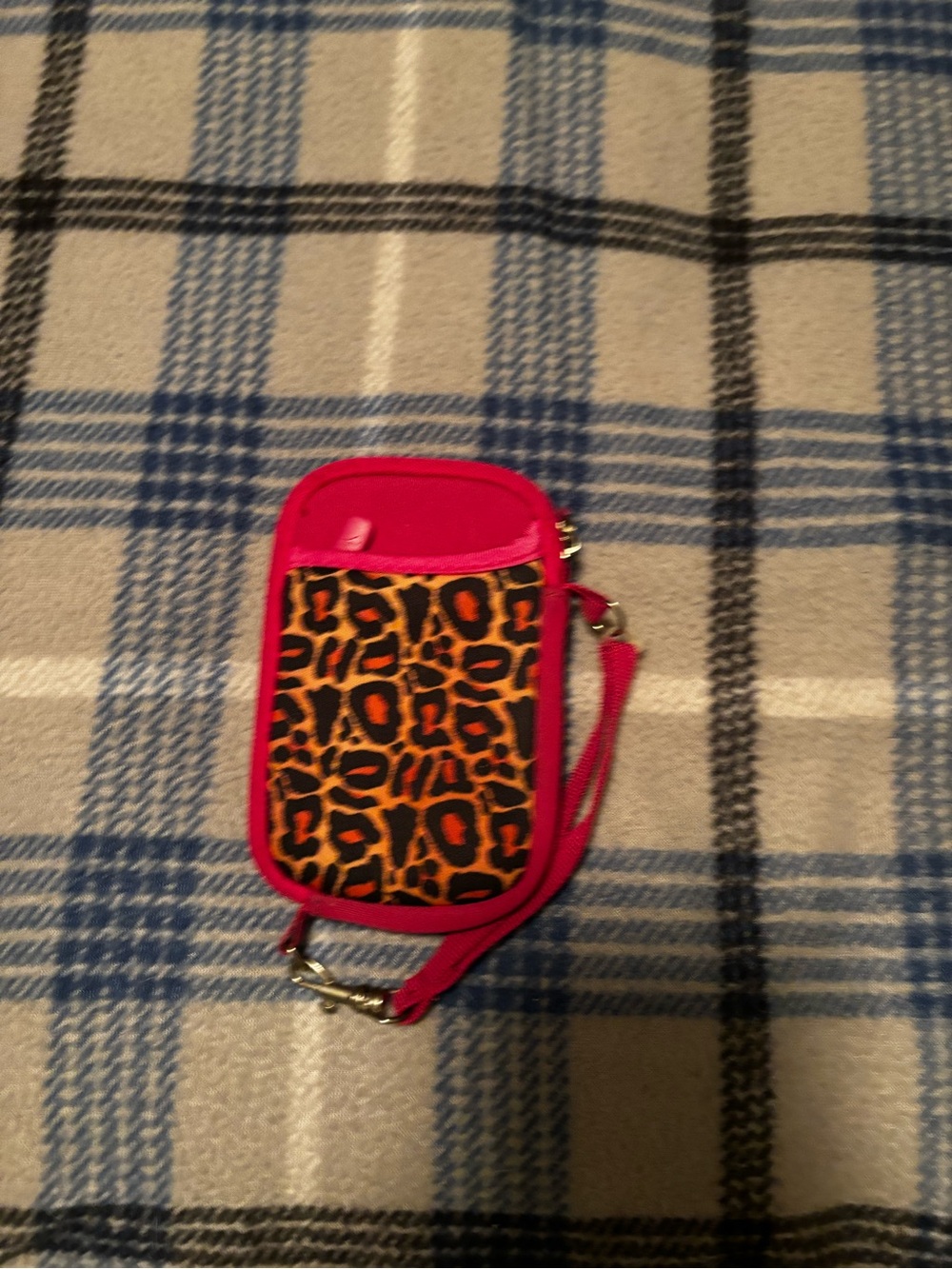 Pink Leopard Print  Phone Pouch